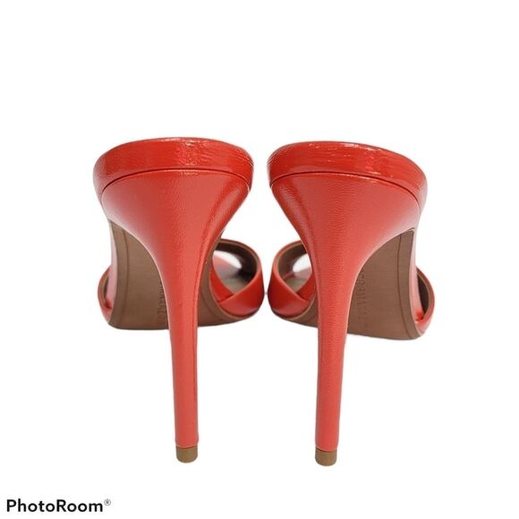BCBGMAXAZRIA Dana Rodi Tomato Stiletto Heels, SIZE 6 - Picture 10 of 12